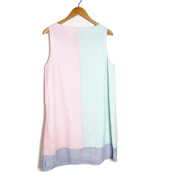 New with tag Vineyard Vines KY Derby Pastel Striped Sleeveless Preppy Mini Dress - Picture 10 of 16